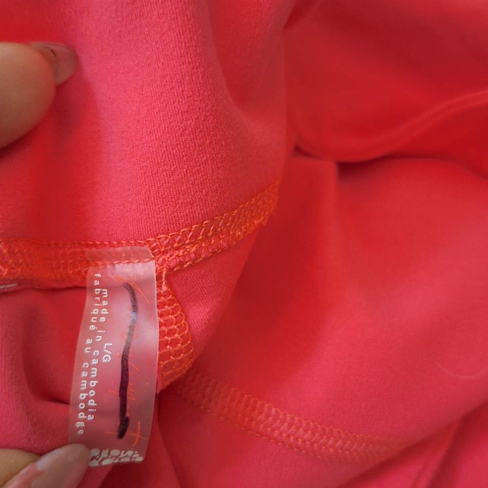 NEW FP Movement Never Better One-Piece Strappy Back Jumpsuit In Electric Sunset - Picture 7 of 9